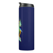 Gold und Grüner Wasserdrache für Drachenboote Thermosbecher (Nach rechts gedreht)