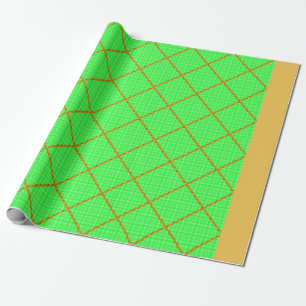 Gold und grünes Umschlagpapier Geschenkpapier