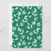 Gold und Holly | Geometrische Feiertage Einladung (Rückseite)