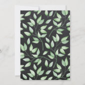 Gold und Holly | Geometrische Weihnachtsfeiertage Einladung (Rückseite)