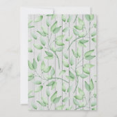 Gold und Holly | Geometrisches Land Rustikaler Url Einladung (Rückseite)