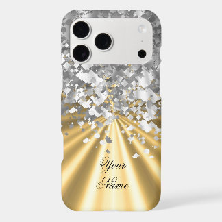 Gold und Imitat Glitzer personalisiert