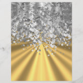 Gold und Imitate Glitzer personalisiert Flyer (Vorne)