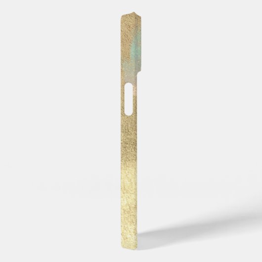 Gold- und irisierende Glitzer-Textur Case-Mate iPhone Hülle (Rückseite / Rechts)