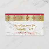 Gold-und Juwel-Visitenkarte Visitenkarte (Rückseite)