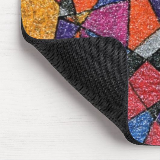 "Gold und Juwelen" Abstraktes Design Mousepad (Ecke)