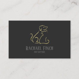 Gold und Kohle Moderne Minimalistische Sitzgelegen Visitenkarte