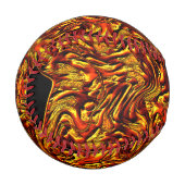 Gold und Korallen oder lebhafte rote Textur Baseball (Vorderseite Links)