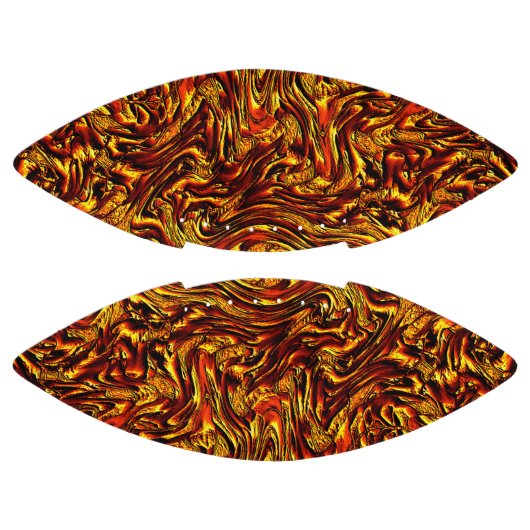 Gold und Korallen oder lebhafte rote Textur Football (Paneele)