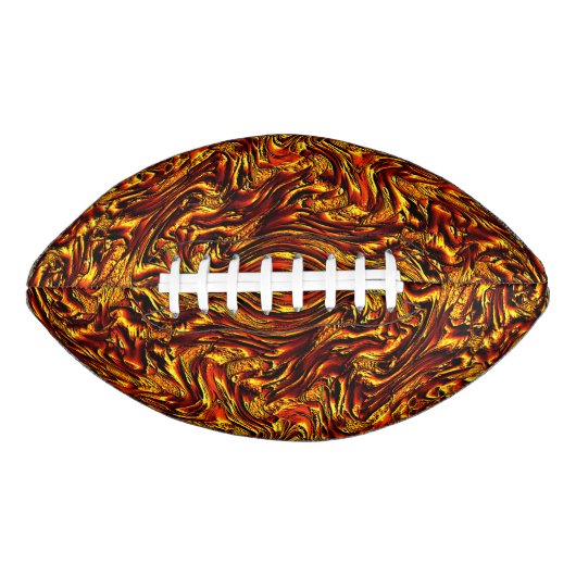 Gold und Korallen oder lebhafte rote Textur Football (Vorderseite)