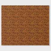 Gold und Korallen oder lebhafte rote Textur Geschenkpapier (Flach)