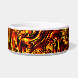 Gold und Korallen oder lebhafte rote Textur Napf