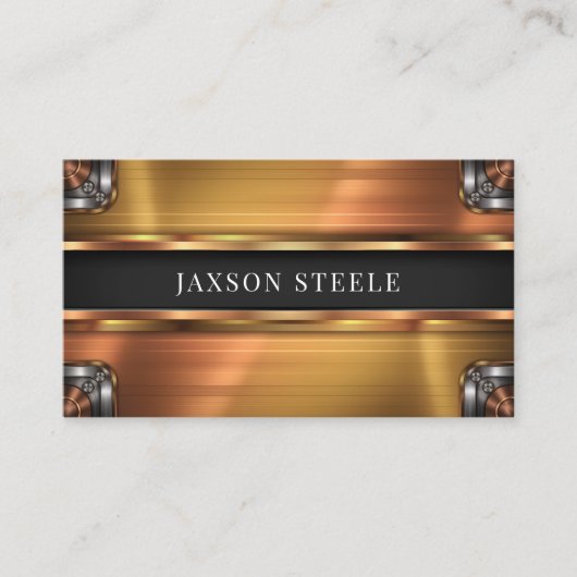 Gold und Kupfer Visitenkarte (Vorderseite)