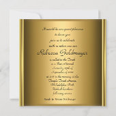 Gold und Lila Art Deco Bat Mitzvah Einladung (Rückseite)