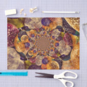 Gold-und lila Ballon-strukturiertes Kaleidoskop Seidenpapier (Handwerk)