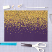 Gold und Lila Glam-Confetti-Punkte Seidenpapier (Handwerk)