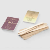 Gold- und Lila Hochzeitsprogramm Fächer (Non-assembled)