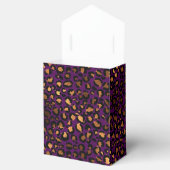 Gold und Lila Leopard-Muster Geschenkschachtel (Geöffnet)