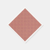 Gold und lila Mandala-Wellenmuster Serviette (Ecke)