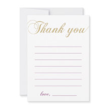 Gold und Lila | Modernes Girl Party Vielen Dank