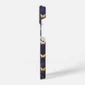 Gold und Lila Schmetterlinge iPhone 14 Hüllen iPhone Hülle (Linke Seite)