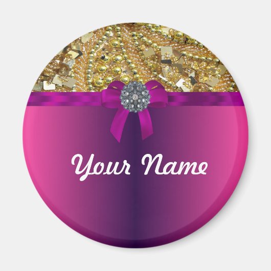 Gold und Magenta Magnet (Vorne)