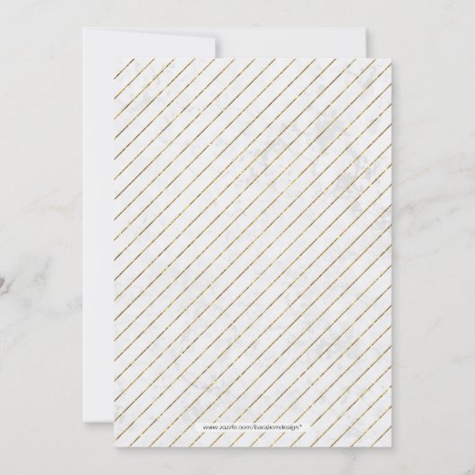 Gold und Marmor | Elegantes Party für die Unterneh Einladung (Rückseite)