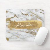 Gold und Marmor mit Gold Foil und Glitzer Mousepad (Mit Mouse)
