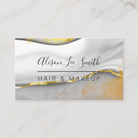 Gold und Marmor Visitenkarte (Vorderseite)