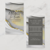 Gold und Marmor Visitenkarte (Vorne/Hinten)
