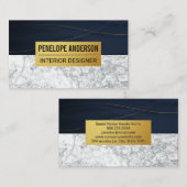 Gold und Marmor Visitenkarte (Vorne/Hinten)