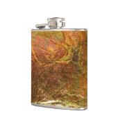 Gold- und Messingtextur mit einem Krinkfleck Flachmann (Links)