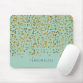 Gold-und Minzen-ZauberConfetti Mousepad (Mit Mouse)