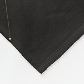 Gold- und Navy-Abstrakter Spritzer Moderne Luxus-K Fleecedecke (Ecke)