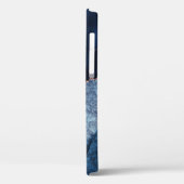 Gold und Navy Blue - Agate Marble - Case-Mate iPhone Hülle (Rückseite / Links)