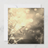 Gold und Navy Blue Bar Mitzvah Einladung (Rückseite)