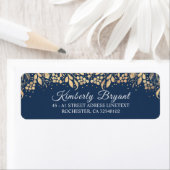 Gold und Navy Blue Eleganage Foliage (Insitu)