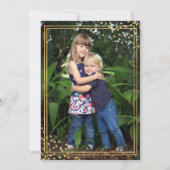 Gold und Navy Blue Taufe Vielen Dank Karten (Rückseite)