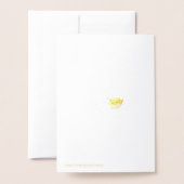 Gold und (oder) Silberner Weihnachtsbaum Folienkarte (Rückseite mit Umschlag)