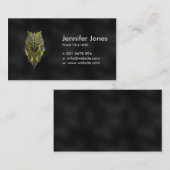 Gold-und Ohrschnecken-Stammes- Eule Visitenkarte (Vorne/Hinten)