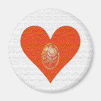 Gold und Orange Vintag Cameo