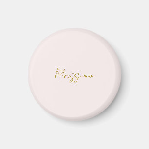 Gold- und Pastellfarbe Kalligrafie Elegant Einfach Magnet