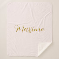 Gold- und Pastellfarbe Kalligrafie Elegant Einfach