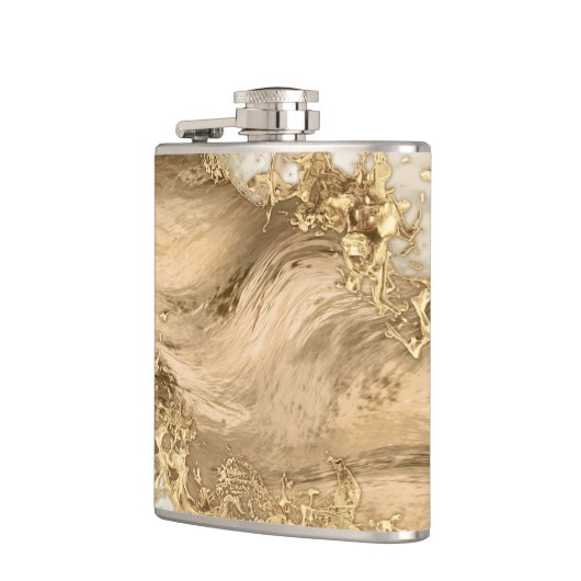 Gold und Perl - Spritzer Flachmann (Links)