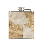 Gold und Perl - Spritzer Flachmann (Rückseite)