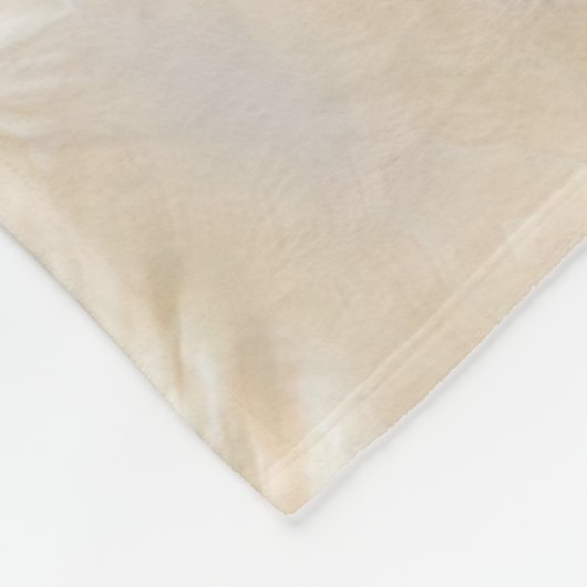 Gold und Perl - Spritzer Fleecedecke (Ecke)