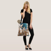 Gold und Perlen Butterfett Tote Bag Tasche (Am Model)