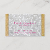 Gold und Perlen Visitenkarte (Rückseite)