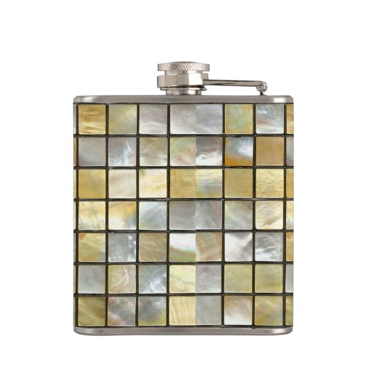 Gold- und PerlTiles Flachmann (Rückseite)