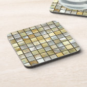 Gold- und PerlTiles Untersetzer (Linke Seite)